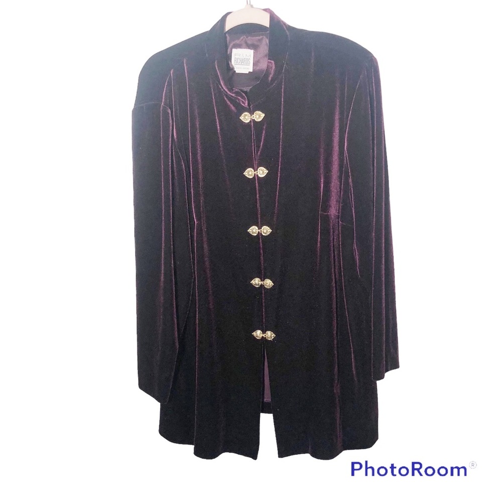 Vintage purple velvet dark Romance jacket